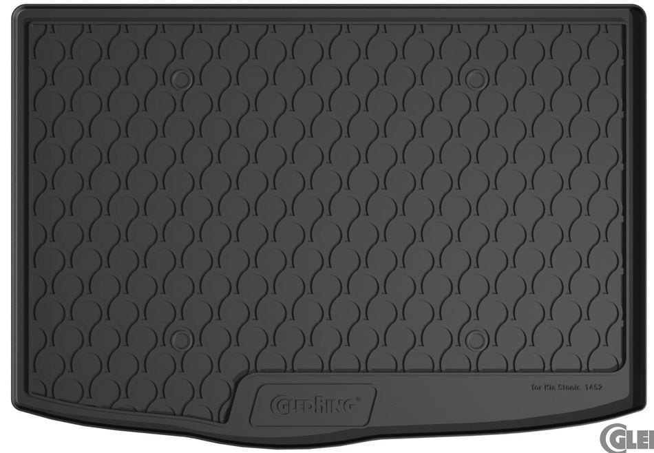 GledringUSA Custom Fit Cargo Mat For Kia Stonic (Trunk w/out spare tire) 2018-2023