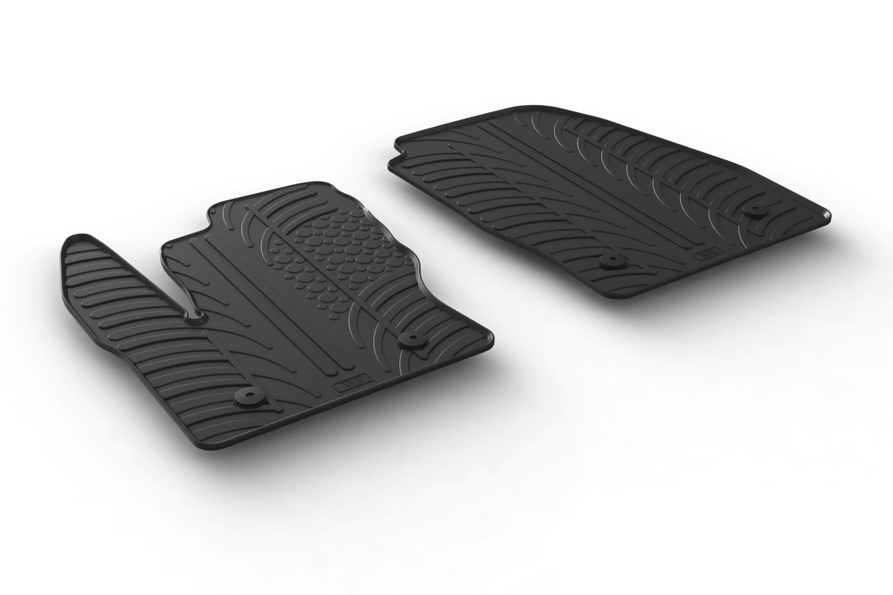 Gledring Rubber All Weather Car Mats for Vauxhall Corsa E 15-19