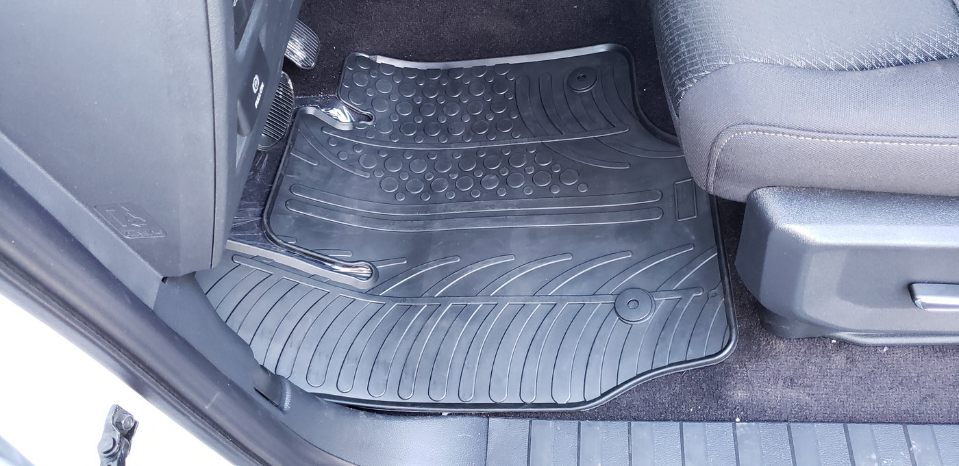 Custom Fit Floor Mats for Ford F-250/350/450/550 Super Duty-Crew/Extended Cab 2017-2025 (Carpet Floor & Tool Box)