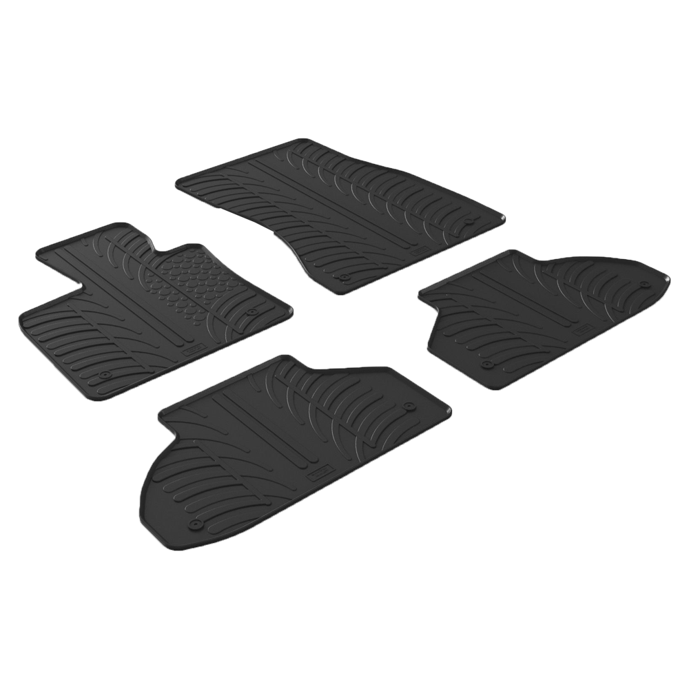 GledringUSA Custom Fit All-Weather Rubber Floor Mats For BMW X6 (F16) & X6 M (F86) 2015-2019
