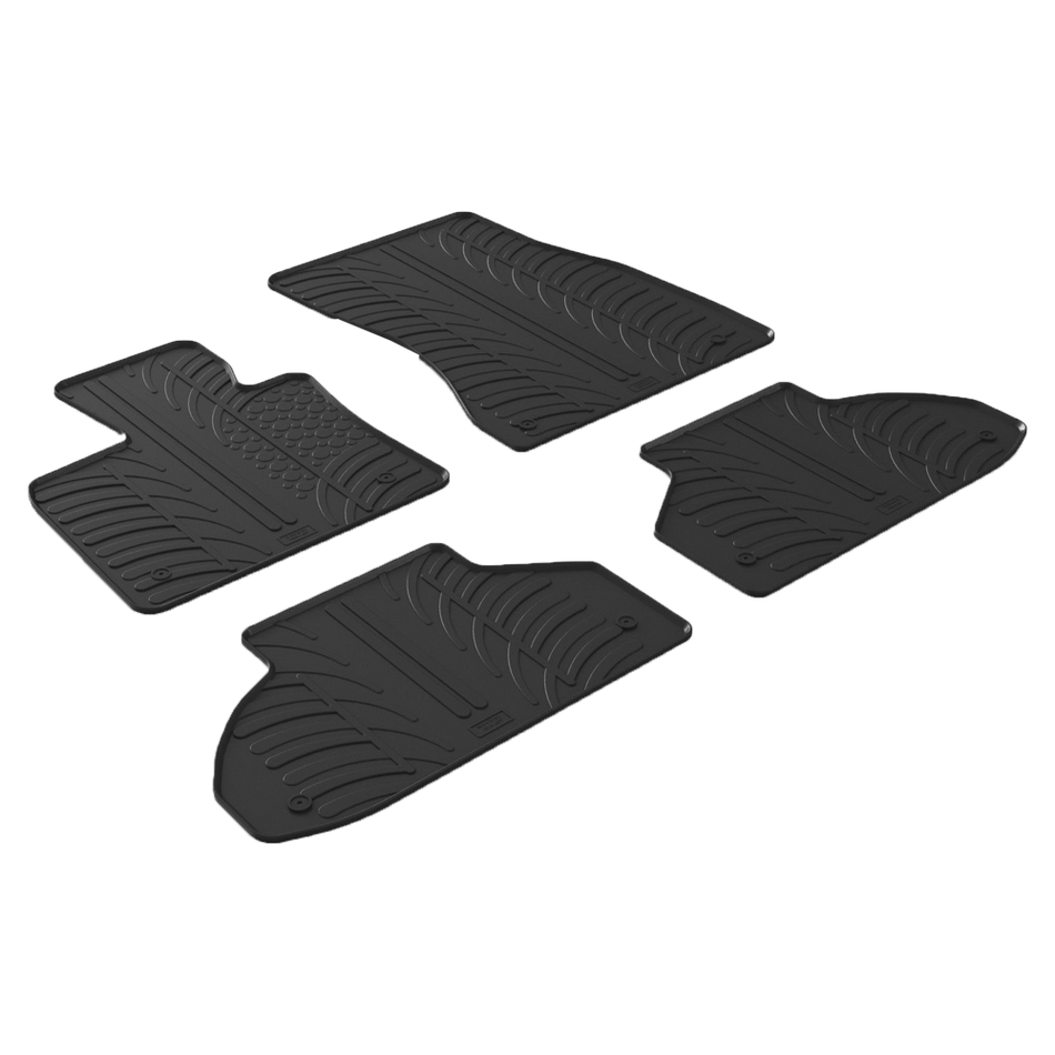 GledringUSA Custom Fit All-Weather Rubber Floor Mats For BMW X6 (F16) & X6 M (F86) 2015-2019