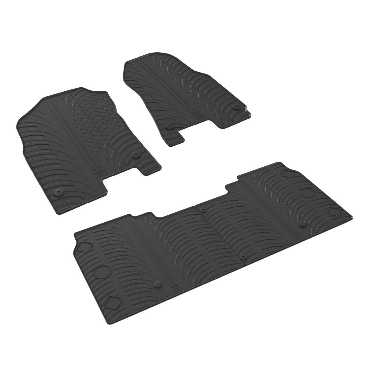 GledringUSA custom fit floor mats for RAM 1500 Crew Cab w/out Toolbox 2019-2022