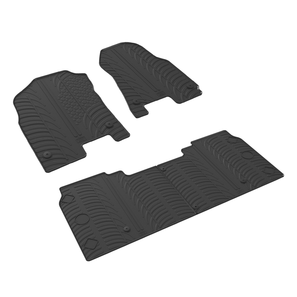 GledringUSA custom fit floor mats for RAM 1500 Crew Cab w/out Toolbox 2019-2022